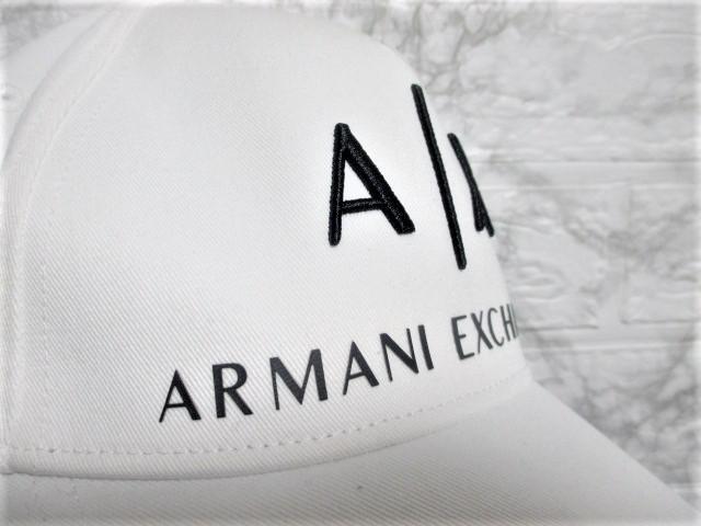 ☆A|X ARMANI EXCHANGE アルマーニ エクスチェンジ ロゴ キャップ 帽子/フリーサイズ☆ホワイト < ブランド ☆A|X ARMANI EXCHANGE アルマーニ エクスチェンジ ロゴ キャップ 帽子/フリーサイズ☆ホワイト < ブランドの