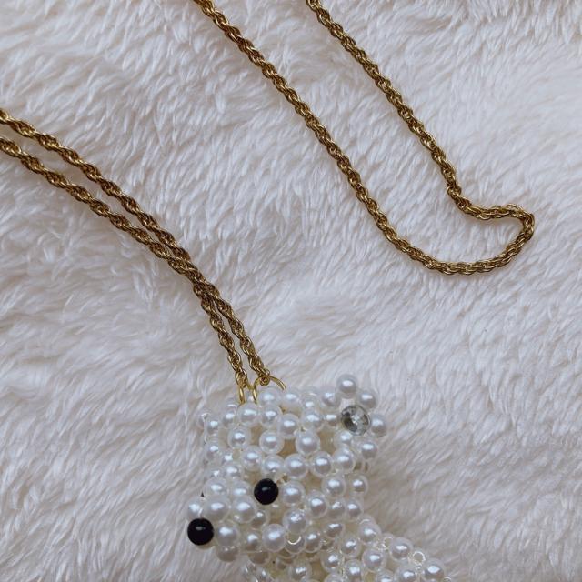 ゴスロリ パール ビーズ クリスタル付き 熊 ベアー ネックレス ロリータ N2m < 女性アクセサリー/時計 ゴスロリ パール ビーズ クリスタル付き 熊 ベアー ネックレス ロリータ N2m < 女性アクセサリー/時計の