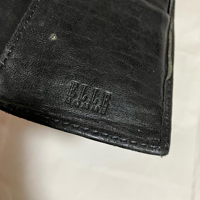 【ELLE HOMME / エルオム】 シープ革 / 二つ折り 長財布 黒 < ブランド  【ELLE HOMME / エルオム】 シープ革 / 二つ折り 長財布 黒 < ブランドの