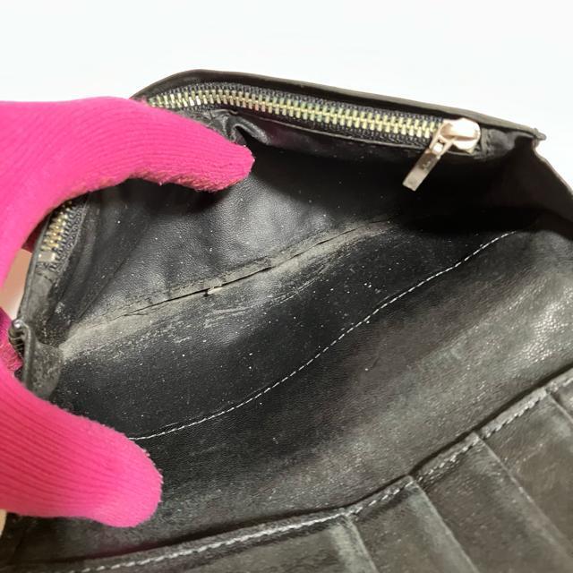 【ELLE HOMME / エルオム】 シープ革 / 二つ折り 長財布 黒 < ブランド  【ELLE HOMME / エルオム】 シープ革 / 二つ折り 長財布 黒 < ブランドの