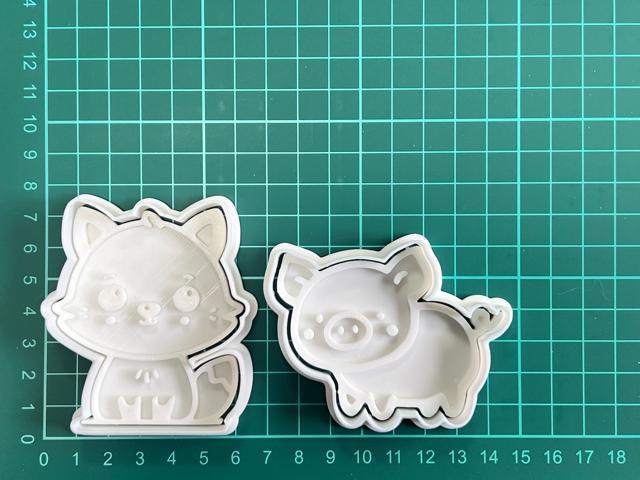 ネコとブタクッキー型 抜き型 粘土型 お菓子作り 料理 可愛い 遊び < グルメ/ドリンク  ネコとブタクッキー型 抜き型 粘土型 お菓子作り 料理 可愛い 遊び < グルメ/ドリンクの