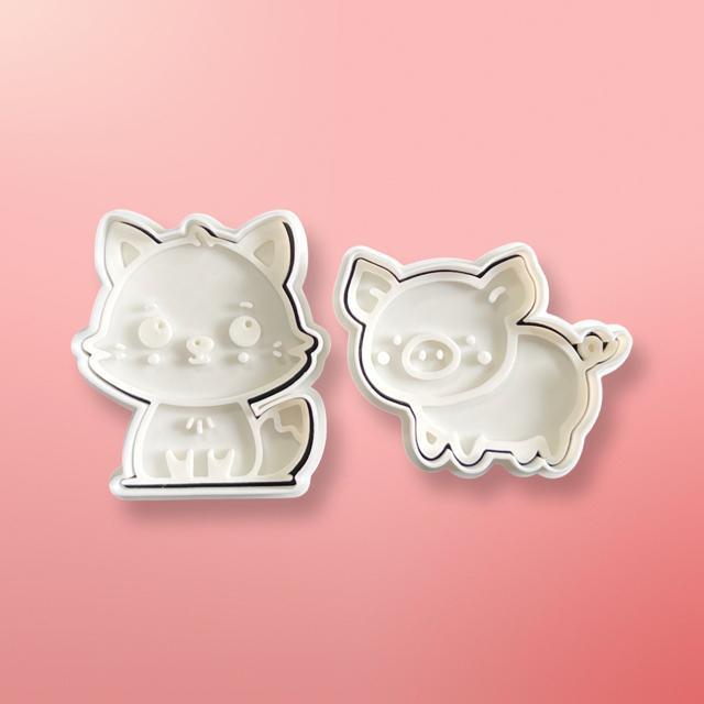 ネコとブタクッキー型 抜き型 粘土型 お菓子作り 料理 可愛い 遊び < グルメ/ドリンク  ネコとブタクッキー型 抜き型 粘土型 お菓子作り 料理 可愛い 遊び < グルメ/ドリンクの