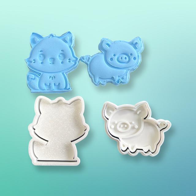 ネコとブタクッキー型 抜き型 粘土型 お菓子作り 料理 可愛い 遊び < グルメ/ドリンク  ネコとブタクッキー型 抜き型 粘土型 お菓子作り 料理 可愛い 遊び < グルメ/ドリンクの