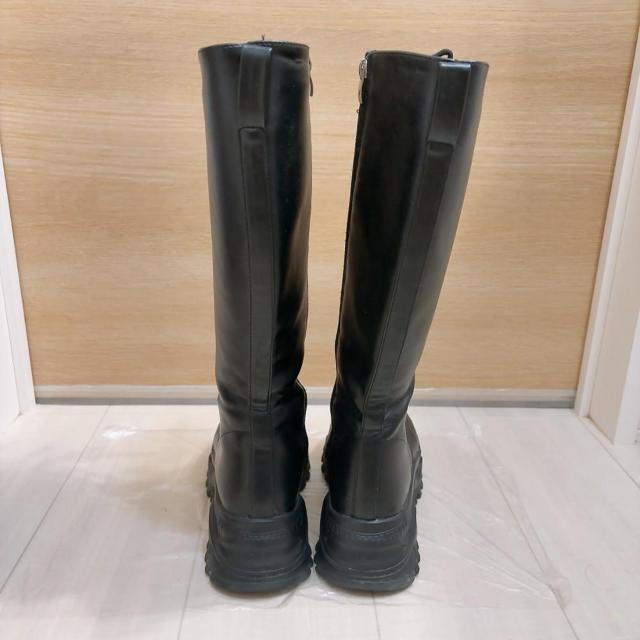 ◆レースアップ厚底ブーツ◆ギャルコーデ★ブラック23.5cm*秋冬コーデ韓国♪ < 女性ファッション ◆レースアップ厚底ブーツ◆ギャルコーデ★ブラック23.5cm*秋冬コーデ韓国♪ < 女性ファッションの