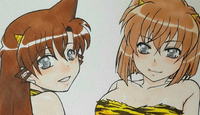 本日早終 自作イラストB5 名探偵コナン/毛利蘭&宮野志保(灰原哀) 鬼コス < アニメ/コミック/キャラクター 本日早終 自作イラストB5 名探偵コナン/毛利蘭&宮野志保(灰原哀) 鬼コス < アニメ/コミック/キャラクターの