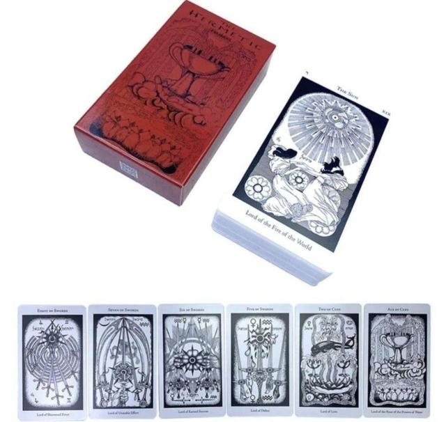 �w�����`�b�N�^���b�g�J�[�h�@78 ���@THE HERMETIC TAROT �|�P�b�g�T�C�Y �� �{/�G���� 