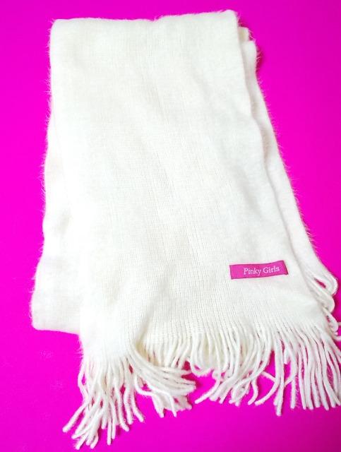 Pinkygirl★マフラー★オフホワイト★中古品 < ブランド  Pinkygirl★マフラー★オフホワイト★中古品  < ブランドの