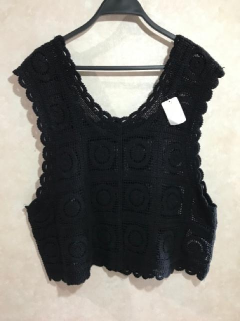 新品  ブラック 編みベスト  フリーサイズ < 女性ファッション  新品  ブラック 編みベスト  フリーサイズ  < 女性ファッションの