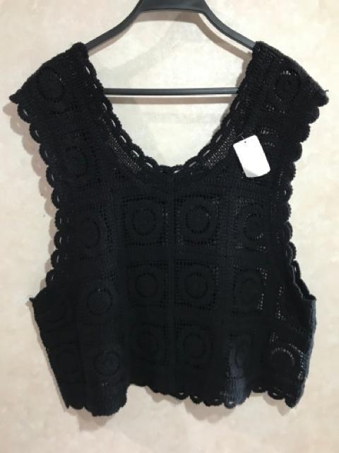 新品  ブラック 編みベスト  フリーサイズ < 女性ファッション  新品  ブラック 編みベスト  フリーサイズ < 女性ファッションの