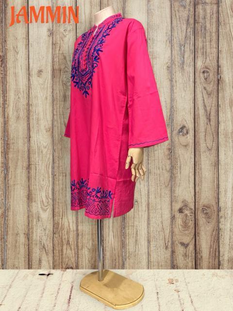 植物刺繍入りチュニックワンピ★ピンク★エスニック★ヒッピー < 女性ファッション 植物刺繍入りチュニックワンピ★ピンク★エスニック★ヒッピー < 女性ファッションの