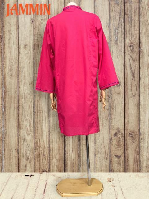 植物刺繍入りチュニックワンピ★ピンク★エスニック★ヒッピー < 女性ファッション 植物刺繍入りチュニックワンピ★ピンク★エスニック★ヒッピー < 女性ファッションの