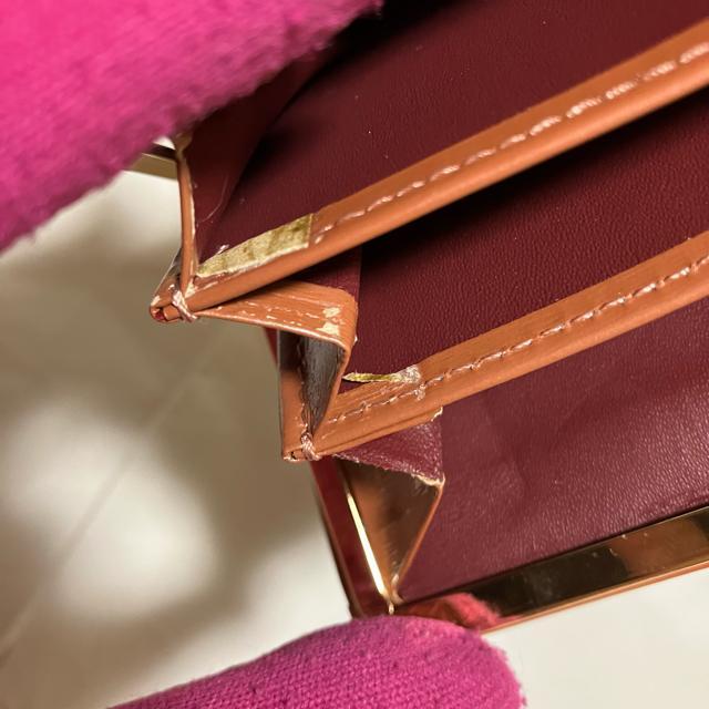 【ヴィンテージ】【mila schon / ミラショーン】 がま口 三つ折り財布 レザー < 女性ファッション  【ヴィンテージ】【mila schon / ミラショーン】 がま口 三つ折り財布 レザー < 女性ファッションの