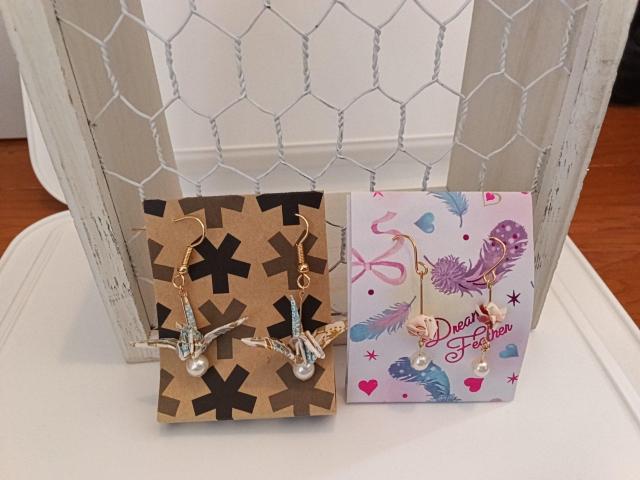 *ハンドメイド* 折り紙ピアス 15種類 < 女性ファッション *ハンドメイド* 折り紙ピアス 15種類 < 女性ファッションの