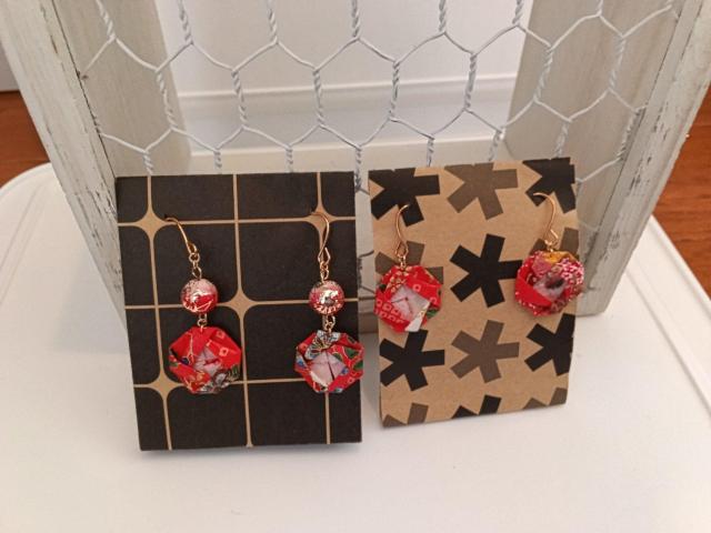 *ハンドメイド* 折り紙ピアス 15種類 < 女性ファッション *ハンドメイド* 折り紙ピアス 15種類 < 女性ファッションの