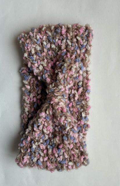 ハンドメイド ヘアバンド ターバン ポコポコスラブ毛糸 ウールミックス < 女性ファッション  ハンドメイド ヘアバンド ターバン ポコポコスラブ毛糸 ウールミックス < 女性ファッションの