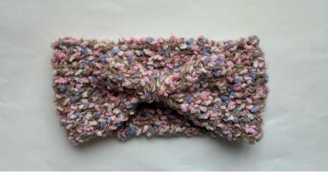 ハンドメイド ヘアバンド ターバン ポコポコスラブ毛糸 ウールミックス < 女性ファッション  ハンドメイド ヘアバンド ターバン ポコポコスラブ毛糸 ウールミックス < 女性ファッションの