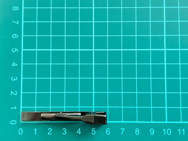 ネクタイピン クリップ式 ビギナーズ メンズ プレーン シンプル ブラック < 男性ファッション ネクタイピン クリップ式 ビギナーズ メンズ プレーン シンプル ブラック < 男性ファッションの