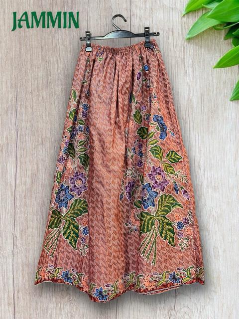 バティック花柄ロングスカート エスニック アジアン ロングスカート ヒッピー < 女性ファッション バティック花柄ロングスカート エスニック アジアン ロングスカート ヒッピー < 女性ファッションの