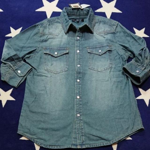 BENO ビーノ スタイリッシュ ウエスタン 七分袖 デニム シャツ新品 < 男性ファッション BENO ビーノ スタイリッシュ ウエスタン 七分袖 デニム シャツ新品 < 男性ファッションの