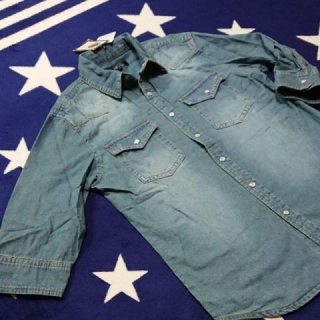 BENO ビーノ スタイリッシュ ウエスタン 七分袖 デニム シャツ新品 < 男性ファッション BENO ビーノ スタイリッシュ ウエスタン 七分袖 デニム シャツ新品 < 男性ファッションの