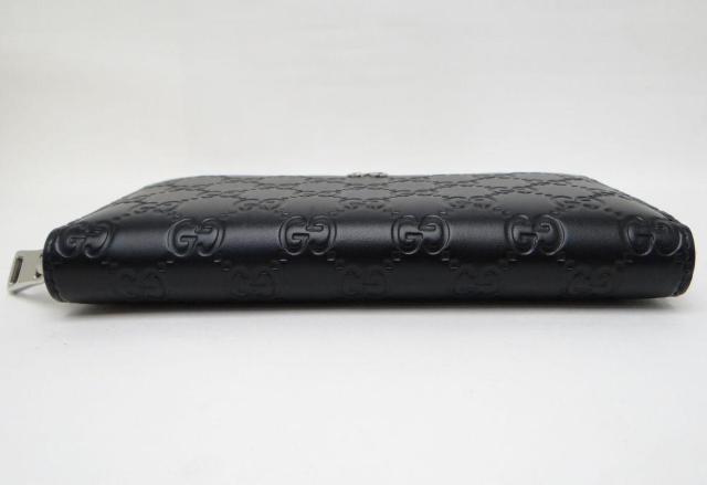 グッチ グッチシマ レザー ラウンドファスナー長財布 ブラック【送料無料】 < ブランド  グッチ グッチシマ レザー ラウンドファスナー長財布 ブラック【送料無料】 < ブランドの