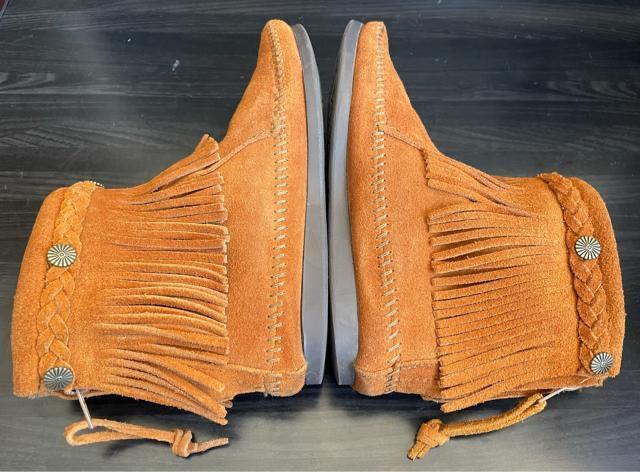 MINNETONKA ミネトンカ モカシン HI TOP BACK ZIP BOOT /ブラウン US6 レディース 292 < 女性ファッション  MINNETONKA ミネトンカ モカシン HI TOP BACK ZIP BOOT /ブラウン US6 レディース 292 < 女性ファッションの
