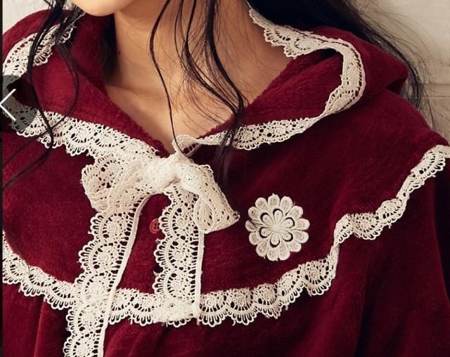 LL~3L★赤ずきん★フリースルームドレス★ルームウェア★ < 女性ファッション  LL~3L★赤ずきん★フリースルームドレス★ルームウェア★ < 女性ファッションの