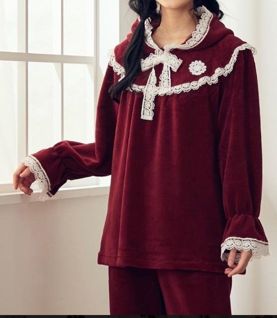 LL~3L★赤ずきん★フリースルームドレス★ルームウェア★ < 女性ファッション  LL~3L★赤ずきん★フリースルームドレス★ルームウェア★ < 女性ファッションの