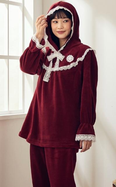 LL~3L★赤ずきん★フリースルームドレス★ルームウェア★ < 女性ファッション  LL~3L★赤ずきん★フリースルームドレス★ルームウェア★ < 女性ファッションの