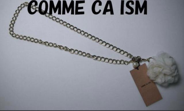 コムサイズム★チェーン付コサージュ sizeM <白> \2,480 < 女性アクセサリー/時計  コムサイズム★チェーン付コサージュ sizeM <白> \2,480  < 女性アクセサリー/時計の