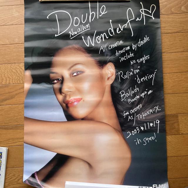 【値下げ】double  ポスター wonderful  / 2003年 店頭宣伝用 B1サイズ < タレントグッズ  【値下げ】double  ポスター wonderful  / 2003年 店頭宣伝用 B1サイズ  < タレントグッズの