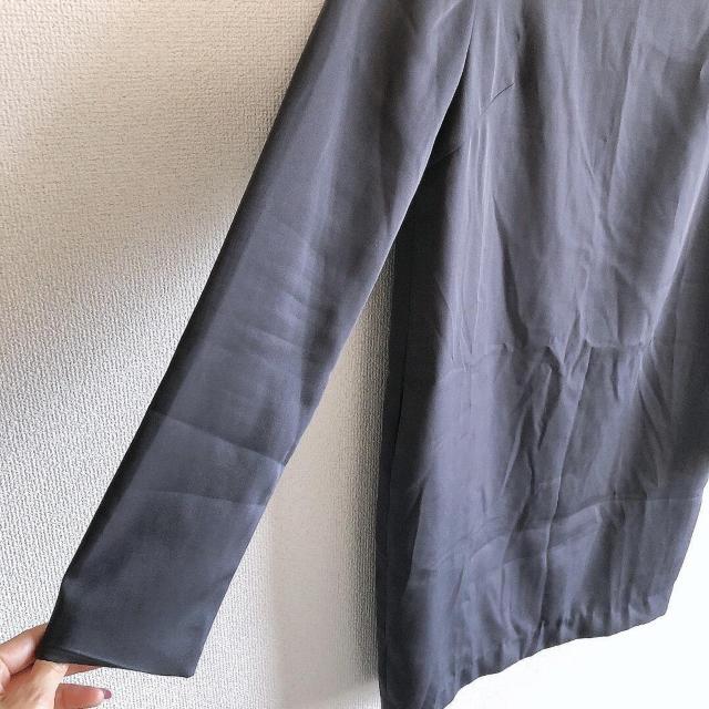 ◆FRAY I.D/フレイアイディー◆シンプル長袖ワンピース★濃グレー0♪美品*お呼ばれ*パーティー < ブランド  ◆FRAY I.D/フレイアイディー◆シンプル長袖ワンピース★濃グレー0♪美品*お呼ばれ*パーティー < ブランドの