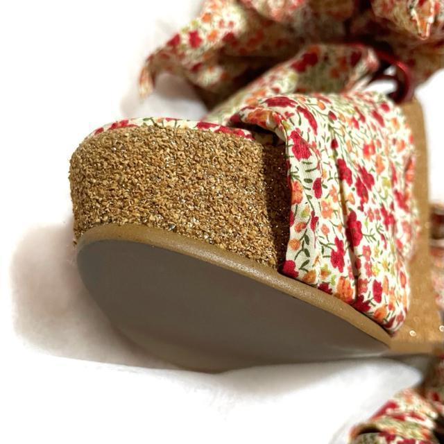 ヴィヴィアンウエストウッド 希少 小花柄リボン ウェッジソール シューズ < 女性ファッション ヴィヴィアンウエストウッド 希少 小花柄リボン ウェッジソール シューズ < 女性ファッションの