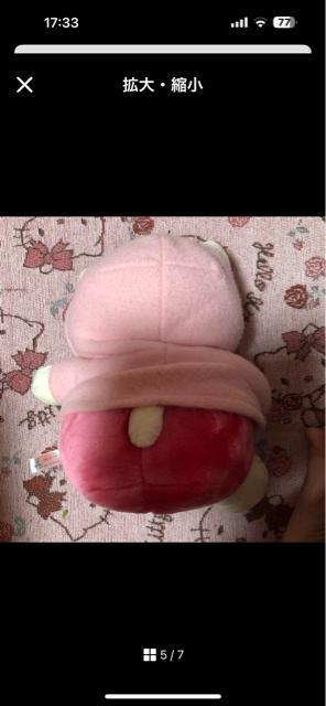 中古※底汚れあり激レア★フード付きキティ ぬいぐるみ★1997年製 < おもちゃ 中古※底汚れあり激レア★フード付きキティ ぬいぐるみ★1997年製 < おもちゃの