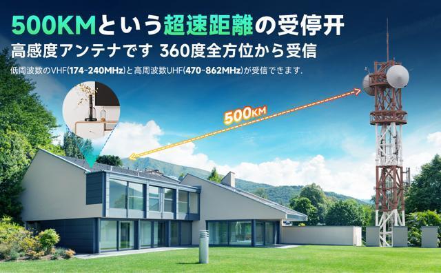 室内アンテナ テレビアンテナ 500KM受信範囲 4K HDTV 地デジアンテナ 360度全方位受信 ブースター内蔵 設置簡単 < 家電/AV  室内アンテナ テレビアンテナ 500KM受信範囲 4K HDTV 地デジアンテナ 360度全方位受信 ブースター内蔵 設置簡単 < 家電/AVの