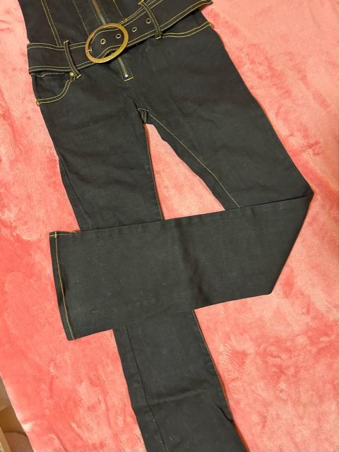 d.i.a.  ブラックデニム フロントクロスジッパー  ベアトップオールインワン ジャンプスーツ 新品未使用 < ブランド  d.i.a.  ブラックデニム フロントクロスジッパー  ベアトップオールインワン ジャンプスーツ 新品未使用 < ブランドの