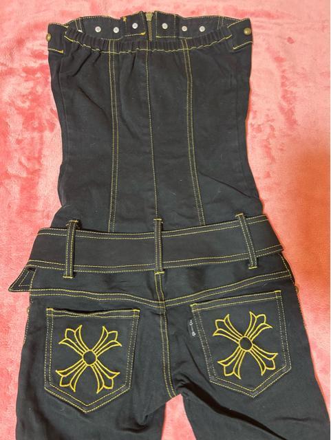 d.i.a.  ブラックデニム フロントクロスジッパー  ベアトップオールインワン ジャンプスーツ 新品未使用 < ブランド  d.i.a.  ブラックデニム フロントクロスジッパー  ベアトップオールインワン ジャンプスーツ 新品未使用 < ブランドの