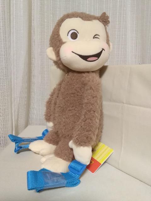 おさるのジョージ赤いほっぺプラチナムザッカ ウキウキぬいぐるみリュック < アニメ/コミック/キャラクター おさるのジョージ赤いほっぺプラチナムザッカ ウキウキぬいぐるみリュック < アニメ/コミック/キャラクターの