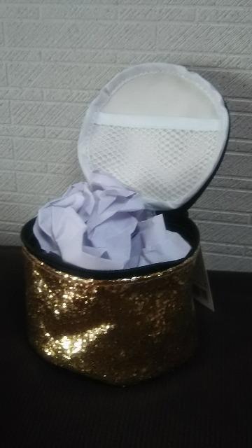 アクセサリーポーチ 化粧ポーチ ゴールド < 女性ファッション アクセサリーポーチ 化粧ポーチ ゴールド < 女性ファッションの