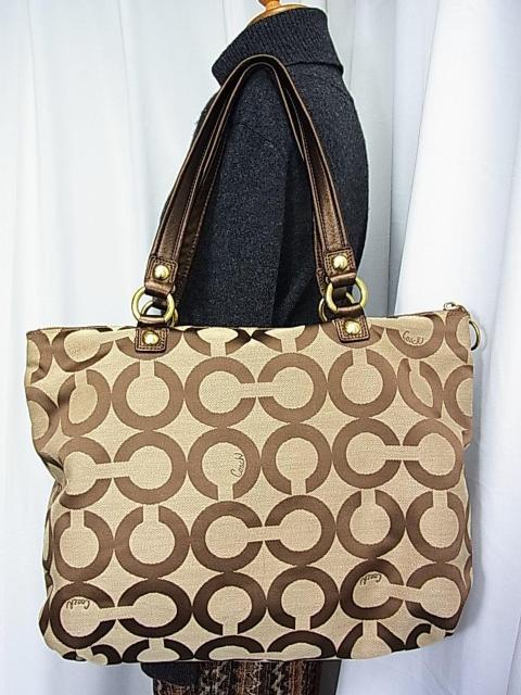 �y�Ǖi�zCOACH �R�[�` �|�s�[�I�v�A�[�g �O���� �g�[�g�o�b�O F15331 �� �u�����h�� 