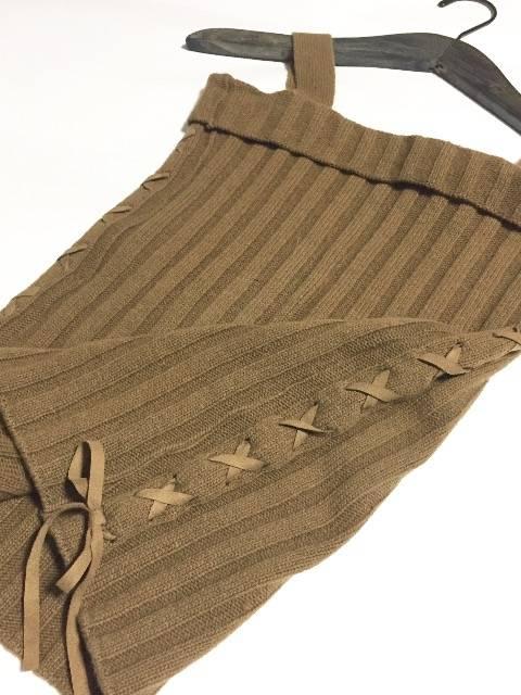 新品〈KIRKE〉編み上げリボンサマーニット(Mサイズ)BR < 女性ファッション  新品〈KIRKE〉編み上げリボンサマーニット(Mサイズ)BR < 女性ファッションの