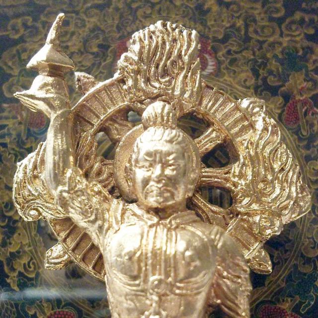 毘沙門天(多聞天) 仏像 銅製 全長10.8cm 仏教美術 七福神 < インテリア/ライフ  毘沙門天(多聞天) 仏像 銅製 全長10.8cm 仏教美術 七福神 < インテリア/ライフの