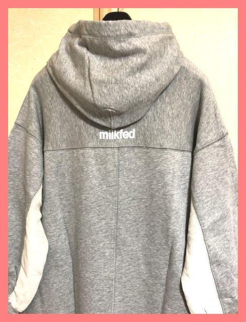 ☆ミルクフェド☆超美品レア♪完売パッチワークロングパーカーワンピ☆ < ブランド ☆ミルクフェド☆超美品レア♪完売パッチワークロングパーカーワンピ☆ < ブランドの