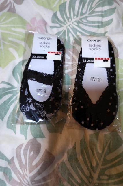 ★新品足底ウレタンクッション付フットカバー2点セット < 女性ファッション  ★新品足底ウレタンクッション付フットカバー2点セット  < 女性ファッションの