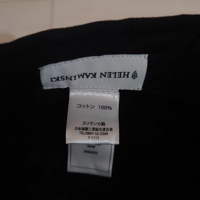 ヘレンカミンスキー HELEN KAMINSKI  コットン キャップ ブラック < 女性ファッション  ヘレンカミンスキー HELEN KAMINSKI  コットン キャップ ブラック < 女性ファッションの