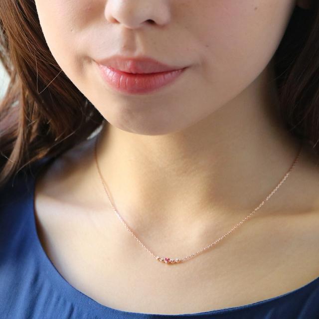 THEKISS ルビーネックレス < 女性アクセサリー/時計 THEKISS ルビーネックレス < 女性アクセサリー/時計の