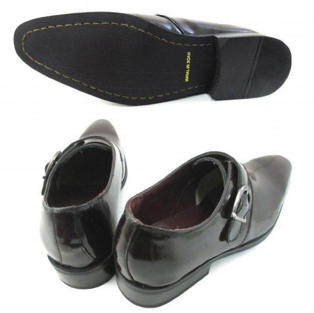 1円~C150新品SARABANDE日本製本革プレーントゥ/モンクストラップ24.5aDBR♂ < 男性ファッション 1円~C150新品SARABANDE日本製本革プレーントゥ/モンクストラップ24.5aDBR♂ < 男性ファッションの