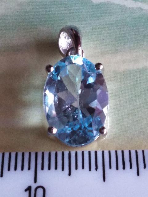 宝石質☆ブルートパーズペンダントトップ < 女性アクセサリー/時計 宝石質☆ブルートパーズペンダントトップ < 女性アクセサリー/時計の