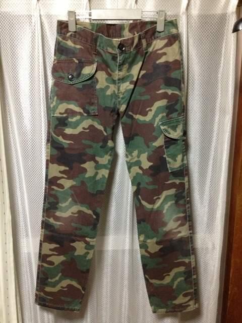 古着 ジョンブル 迷彩柄カモフラ ミリタリーパンツ SサイズW29 スリム カーキ 緑 日本製 < ブランド  古着 ジョンブル 迷彩柄カモフラ ミリタリーパンツ SサイズW29 スリム カーキ 緑 日本製  < ブランドの