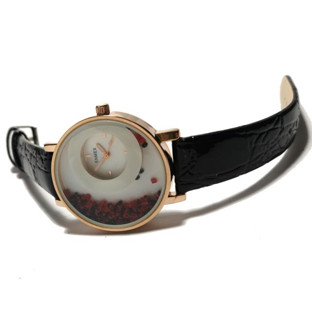 新品 未使用★ENMEX【シェル文字盤】クリスタル 大型腕時計 < 女性アクセサリー/時計  新品 未使用★ENMEX【シェル文字盤】クリスタル 大型腕時計 < 女性アクセサリー/時計の